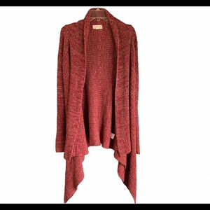 Pink Republic Marled Open Front Sweater Cardigan